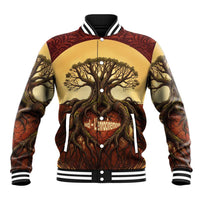 Léopold Sédar Senghor Baseball Jacket Sacred Baobab Tree Design African Roots and Symbols Theme Negritude Movement - Wonder Print Shop