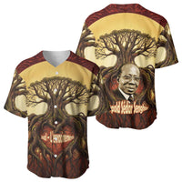 Léopold Sédar Senghor Baseball Jersey Sacred Baobab Tree Design African Roots and Symbols Theme Negritude Movement - Wonder Print Shop