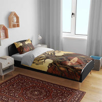 Léopold Sédar Senghor Bedding Set Sacred Baobab Tree Design African Roots and Symbols Theme Negritude Movement - Wonder Print Shop