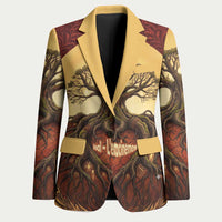 Léopold Sédar Senghor Blazer Sacred Baobab Tree Design African Roots and Symbols Theme Negritude Movement - Wonder Print Shop