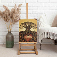 Léopold Sédar Senghor Canvas Wall Art Sacred Baobab Tree Design African Roots and Symbols Theme Negritude Movement - Wonder Print Shop