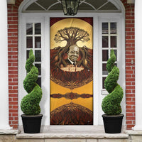 Léopold Sédar Senghor Door Cover Sacred Baobab Tree Design African Roots and Symbols Theme Negritude Movement - Wonder Print Shop
