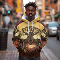 Léopold Sédar Senghor Hoodie Sacred Baobab Tree Design African Roots and Symbols Theme Negritude Movement - Wonder Print Shop