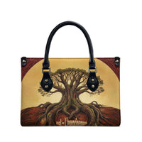 Léopold Sédar Senghor Leather Bag Sacred Baobab Tree Design African Roots and Symbols Theme Negritude Movement - Wonder Print Shop
