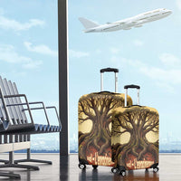 Léopold Sédar Senghor Luggage Cover Sacred Baobab Tree Design African Roots and Symbols Theme Negritude Movement - Wonder Print Shop