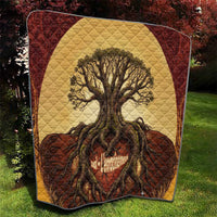 Léopold Sédar Senghor Quilt Sacred Baobab Tree Design African Roots and Symbols Theme Negritude Movement - Wonder Print Shop