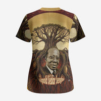 Léopold Sédar Senghor Scrub Top Sacred Baobab Tree Design African Roots and Symbols Theme Negritude Movement - Wonder Print Shop