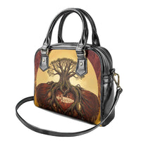 Léopold Sédar Senghor Shoulder Handbag Sacred Baobab Tree Design African Roots and Symbols Theme Negritude Movement - Wonder Print Shop