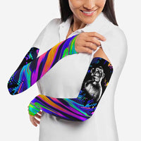 Funny Psychedelic Monkey Thinker Arm Sleeves Trippy Curiosity Vibes