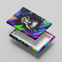 Funny Psychedelic Monkey Thinker Canvas Wall Art Trippy Curiosity Vibes