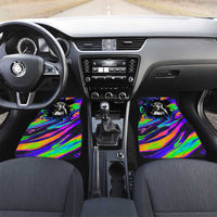 Funny Psychedelic Monkey Thinker Car Mats Trippy Curiosity Vibes