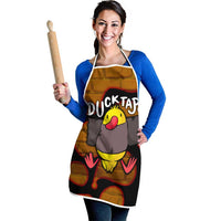 Funny Duck Tape Pun Art Apron Quirky Cartoon Duck Humor