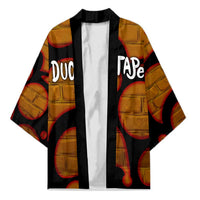 Funny Duck Tape Pun Art Kimono Quirky Cartoon Duck Humor