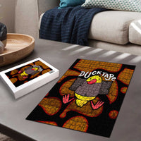 Funny Duck Tape Pun Art Puzzle Quirky Cartoon Duck Humor