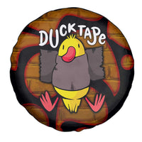 Funny Duck Tape Pun Art Spare Tire Cover Quirky Cartoon Duck Humor