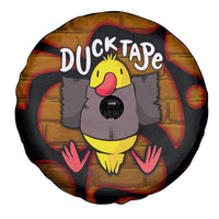 Funny Duck Tape Pun Art Spare Tire Cover Quirky Cartoon Duck Humor