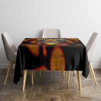 Funny Duck Tape Pun Art Tablecloth Quirky Cartoon Duck Humor