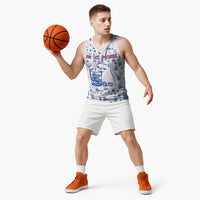 No Ice Please Cat Basketball Jersey Grumpy Cat with Drink Humor