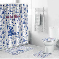No Ice Please Cat Bathroom Set Grumpy Cat with Drink Humor