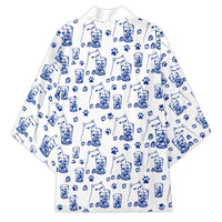 No Ice Please Cat Kimono Grumpy Cat with Drink Humor