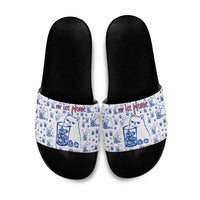 No Ice Please Cat Slide Sandals Grumpy Cat with Drink Humor