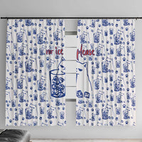 No Ice Please Cat Window Curtain Grumpy Cat with Drink Humor