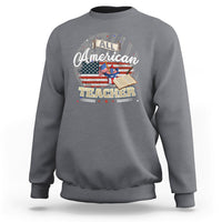 All American Teacher Sweatshirt - Wonder Print Shop