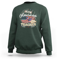All American Teacher Sweatshirt - Wonder Print Shop