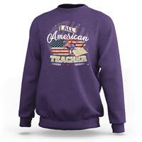 All American Teacher Sweatshirt - Wonder Print Shop