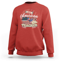 All American Teacher Sweatshirt - Wonder Print Shop