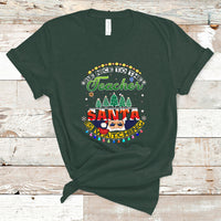 Teacher T Shirt Be Nice To The Teacher Santa Is Watching - Wonder Print Shop