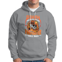 Firefighter Hoodie Death Smiles At Everyone, Firefighter Smile Back - Wonder Print Shop