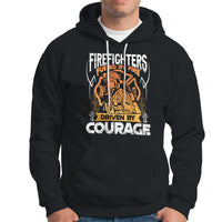 Firefighter Hoodie Fueled By Fire Driven By Courage - Wonder Print Shop