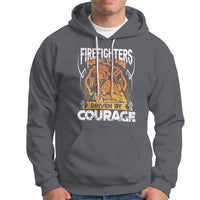 Firefighter Hoodie Fueled By Fire Driven By Courage - Wonder Print Shop