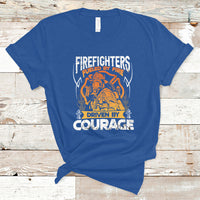 Firefighter T Shirt Fueled By Fire Driven By Courage - Wonder Print Shop