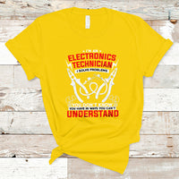 Im an Electronic Technician T Shirt I Solve Problems - Wonder Print Shop