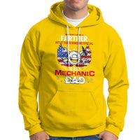 Any Man Can Be A Farther, To Be A Mechanic DAD Hoodie - Wonder Print Shop
