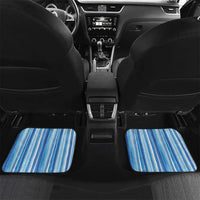 Tunisian Mosaic Pattern Car Mats with Blue Stripes and Traditional Tile Design
