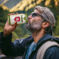 Tunisia Flag Traditional Tribal Pattern Green and White Pullover 4 in 1 Can Cooler Tumbler with National Crest and Emblem