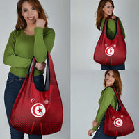 Tunisia National Flag Grocery Bag with Crescent Star Emblem and Red Sport Design
