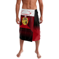 Tunisia Patriotic Lavalava with National Crest, Crescent Star and Country Map