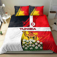 Tunisia Bedding Set with Camel, Jasmine Flowers, and National Flag Design
