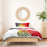 Tunisia Bedding Set with Camel, Jasmine Flowers, and National Flag Design