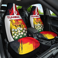 Tunisia Car Seat Cover with Camel, Jasmine Flowers, and National Flag Design
