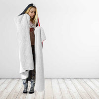 Tunisia Hooded Blanket with Camel, Jasmine Flowers, and National Flag Design