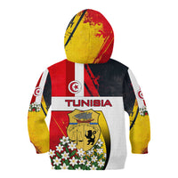 Tunisia Kid Hoodie with Camel, Jasmine Flowers, and National Flag Design