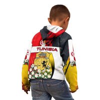 Tunisia Kid Hoodie with Camel, Jasmine Flowers, and National Flag Design