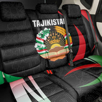 Tajikistan National Emblem Back Car Seat Cover with Black Red Green Tribal Pattern