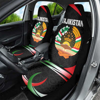 Tajikistan National Emblem Car Seat Cover with Black Red Green Tribal Pattern
