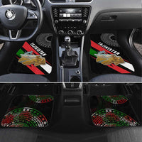 Tajikistan Marco Polo Sheep Car Mats with Black Red Green Tribal Flag Pattern